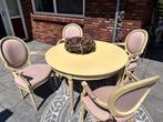 Ronde tafel met 4 Barok stoelen, Ophalen of Verzenden