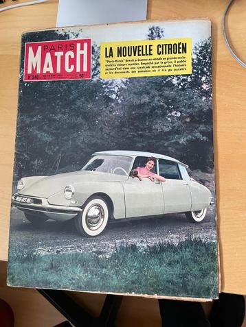 De Paris Match met Citroën DS oktober 1955 beschikbaar voor biedingen