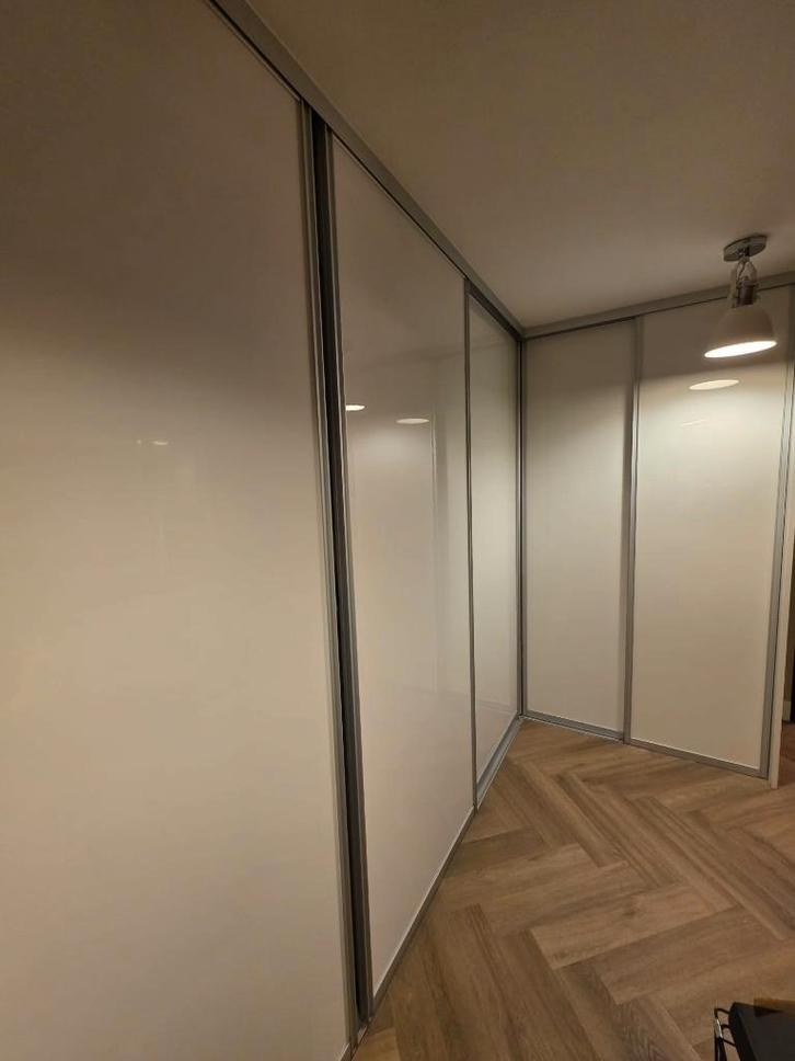 Wasmachinekast hoogglans wit, Huis en Inrichting, Kasten | Kledingkasten, Gebruikt, 200 cm of meer, 200 cm of meer, 75 cm of meer