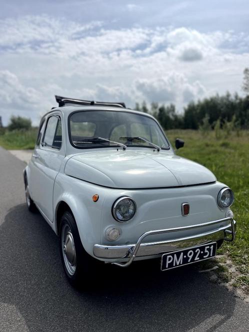Te koop aangeboden, Fiat 500L 1972 Wit, Auto's, Fiat, Particulier, Benzine, Hatchback, Handgeschakeld, Geïmporteerd, Wit, Zwart