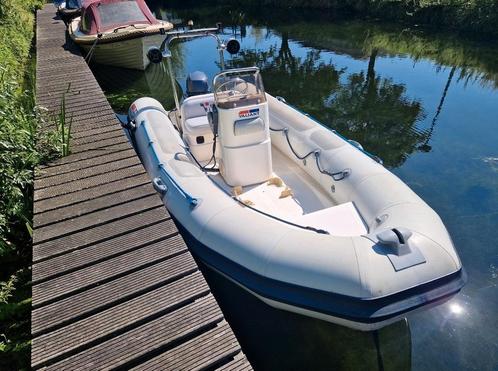 Vailant 450 met Yamaha 20PK four stroke + Pega kanteltrailer, Watersport en Boten, Rubberboten, Zo goed als nieuw, Overige materialen