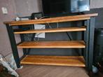 Houten Sidetable met Metalen Frame, Huis en Inrichting, Tafels | Sidetables, Gebruikt, 100 tot 150 cm, Ophalen of Verzenden, Industrieel