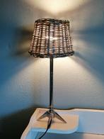 landelijke lamp riet, Huis en Inrichting, Lampen | Tafellampen, Minder dan 50 cm, Gebruikt, Verzenden