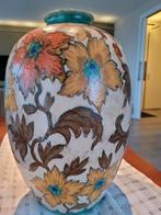 Mooie Gouds Plateel vaas, zie foto's, Ophalen of Verzenden