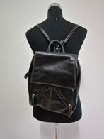 Tas7 - Zwarte leren Bear Design rugtas (1), Ophalen of Verzenden, Overige merken, 30 tot 45 cm