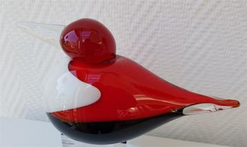 Vogel, glas, rood-zwart-wit, gaaf, sticker Zbeastar beschikbaar voor biedingen