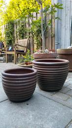 Buitenbloempotten, Tuin en Terras, Bloempotten, Ophalen, Gebruikt, Tuin, Rond