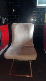 Taupe met goud eettafel stoel, Huis en Inrichting, Stoelen, Ophalen of Verzenden, Zo goed als nieuw