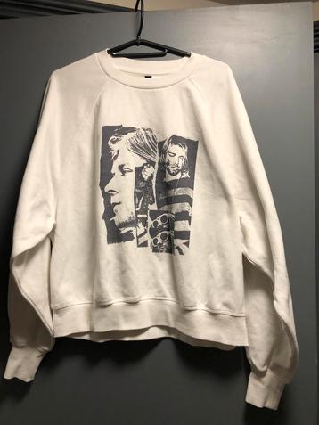 Curt Cobain nirvana  sweather wit H&M beschikbaar voor biedingen