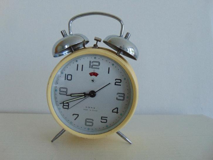 Vintage wekker 60/70 's, Witgoed en Apparatuur, Wekkers, Gebruikt, Analoog, Ophalen of Verzenden