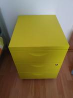 Metalen ladeblok op wielen 3 lagen Lime Groen (Ikea TROTTEN), Huis en Inrichting, Minder dan 100 cm, Minder dan 50 cm, Gebruikt