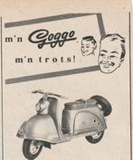 Retro reclame 1955 Goggo Gremi Groningen brommer trots, Verzenden, Overige typen