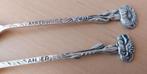 Set à twee theelepels Anjer & Akkerwinde - zilver jaren '30, Verzamelen, Ophalen, Gebruikt