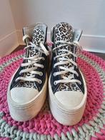 Converse All Star Platform Schoenen - Dierenprint, Zwart, Converse, Ophalen of Verzenden, Sneakers of Gympen