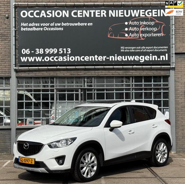 Mazda CX-5 2.2D HP GT-M 4WD 2013 ECC/LEDER/AUTOMAAT/XENON!, Auto's, Mazda, Bedrijf, Te koop, CX-5, 4x4, ABS, Achteruitrijcamera