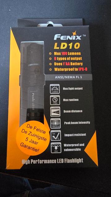 Fenix LD 10 zaklamp nieuw in ovp.
 beschikbaar voor biedingen