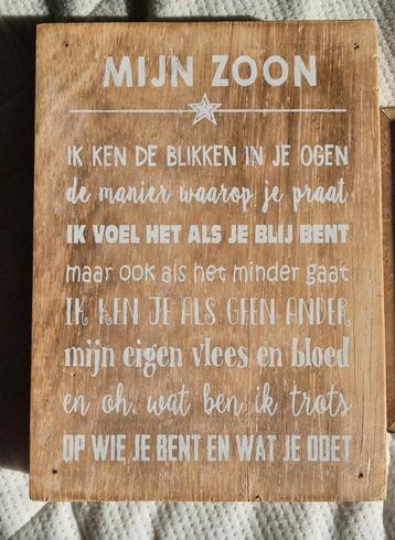 MIJN ZOON - HOUT - VINTAGE - INFO ZIE ADVERTENTIE  beschikbaar voor biedingen