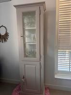 Lichtgrijze Vitrinekast van De Troubadour - Origineel, Ophalen, Gebruikt, 50 tot 100 cm, 150 tot 200 cm