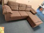 Bankstel (met lig-gedeelte), Ophalen, Gebruikt, 75 tot 100 cm, Stof