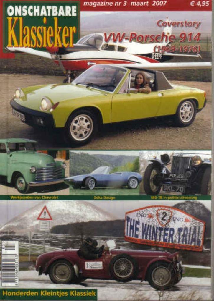 OK 3 2007 : VW Porsche 914 - Peugeot 402 - Chevrolet - MG, Boeken, Auto's | Folders en Tijdschriften, Gelezen, Algemeen, Ophalen of Verzenden