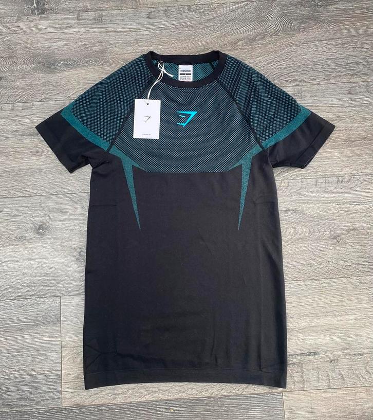 Gymshark Onyx V5 Bleu S🔷, Kleding | Heren, T-shirts, Nieuw, Maat 46 (S) of kleiner, Blauw, Ophalen of Verzenden