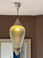 Hanglamp glas. 57 cm x 28 cm, Ophalen, Zo goed als nieuw, Glas, 50 tot 75 cm