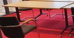 Kantoortafel met stoelen, Huis en Inrichting, Ophalen of Verzenden, Met wielen, Zo goed als nieuw, Bureau