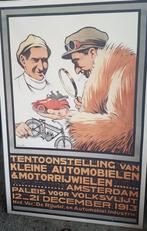 Canvas motor / auto vintage afbeeldingen Citröen Coca Cola, Ophalen of Verzenden