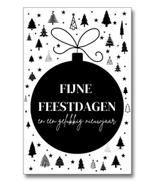 Mini kaartje | fijne feestdagen en een gelukkig nieuwjaar, Ophalen of Verzenden, Nieuw