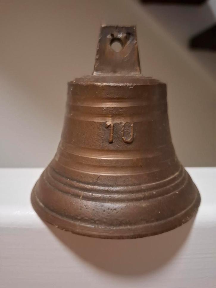Antieke bronzen deur- of scheepsbel, Antiek en Kunst, Antiek | Koper en Brons, Ophalen of Verzenden