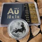 1 oz platina munt  en 10 gram goudbaar, Postzegels en Munten, Munten | Afrika, Verzenden, Zuid-Afrika