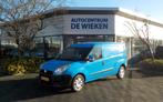 Fiat DOBLO 1.4 BENZINE MAXI (VERLENGD) L2H1 AIRCO SCHUIFDEUR, Auto's, Bestelauto's, Blauw, Bedrijf, Handgeschakeld, 2 stoelen