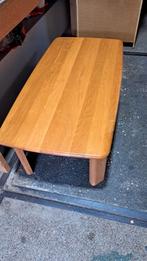 Blank eiken salontafel ZGAN afm. 131x68x45 cm, Ophalen, Zo goed als nieuw, Rechthoekig