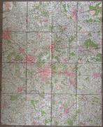 Grote plattegrond Overijssel op linnen, Ophalen of Verzenden, 1800 tot 2000, Nederland, Landkaart