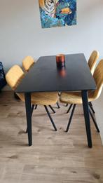 LISABO Ikea tafel zwart, 50 tot 100 cm, 100 tot 150 cm, Modern, Gebruikt