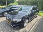 Audi A3 E-tron Hybride Sportback, S Tronic 2015 Zwart, Auto's, Audi, Zwart, 4 cilinders, Leder en Stof, Zwart
