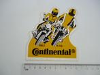 sticker oud CONTINENTAL MOTORFIETS band strip art race cross, Verzamelen, Stickers, Verzenden, Zo goed als nieuw, Bedrijf of Vereniging