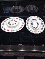 Boerenbont gebak schaal / serveerbord, Ophalen of Verzenden, Aardewerk, Boerenbont, Schaal of Schalen