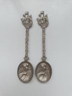 Set van 2 verzilverde theelepels, Ophalen of Verzenden