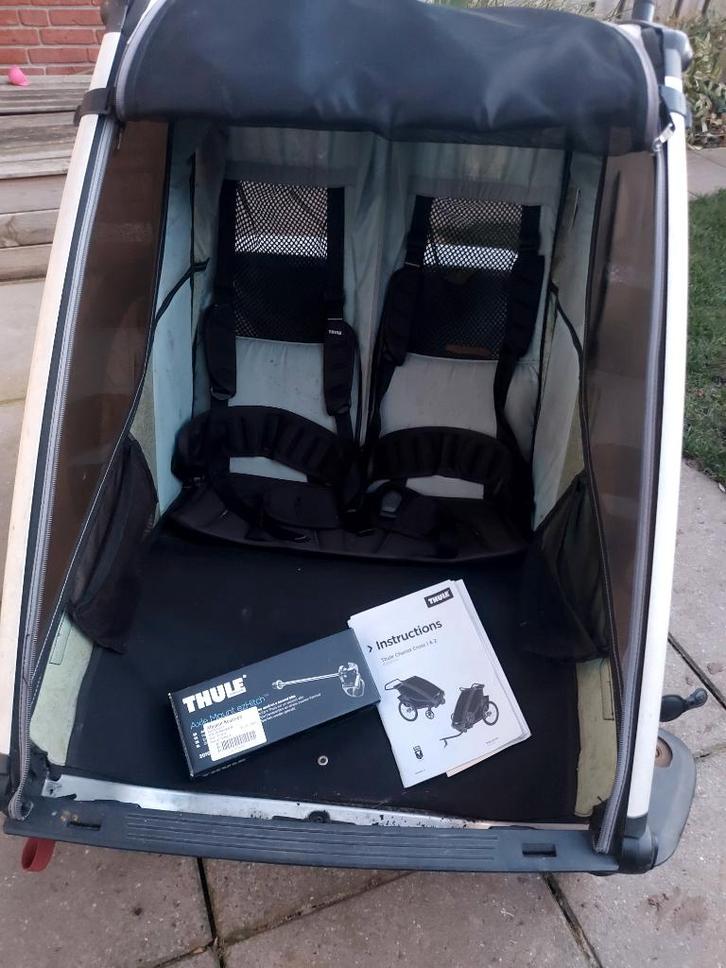 Thule fiets en wandelkar, Fietsen en Brommers, Fietsaccessoires | Aanhangers en Karren, Gebruikt, Kinderkar, 40 tot 60 kg, Ophalen