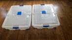 2 grote Keter bed opberg boxen met wieltjes vintage, Doe-het-zelf en Verbouw, Kratten en Dozen, 40 tot 60 cm, Overige typen, Minder dan 35 cm