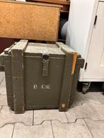 Groen Legerkistje met Opschrift - Vintage Militaria, Ophalen