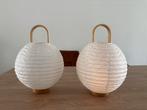 2x IKEA BASTUA LED lantaarns, Ophalen of Verzenden, Gebruikt, Rechthoekig, Hout