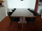 Granieten eettafel 200 x 100, Tuin en Terras, Tuintafels, Ophalen, Zo goed als nieuw, Rechthoekig, Overige materialen