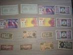 16 verschillende bankbiljetten, Ophalen of Verzenden, Setje
