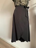 Yaya rok overslag satijn look zwart 42 = XL, Kleding | Dames, Rokken, Maat 38/40 (M), Verzenden, Zwart, Zo goed als nieuw