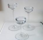Set of Three Glass Tealight Holders, Minder dan 25 cm, Overige materialen, Zo goed als nieuw, Ophalen