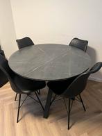Jysk eettafelstoelen, Huis en Inrichting, Stoelen, Ophalen, Zo goed als nieuw, Zwart, Vier
