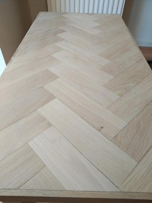 Eiken Visgraat Salontafel, Antiek en Kunst, Antiek | Meubels | Tafels, Ophalen of Verzenden