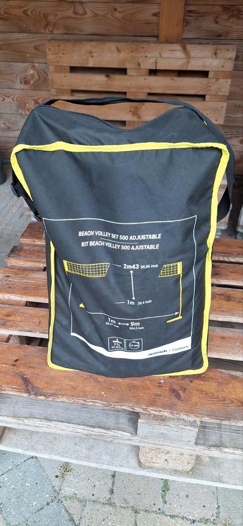 Beachnet, in hoogte verstelbaar. Voor badminton geschikt., Sport en Fitness, Volleybal, Zo goed als nieuw, Overige typen, Ophalen
